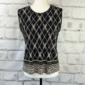 Pleat Pleat by Rafael Sleeveless Top Black